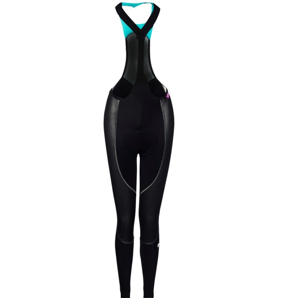 NWT Assos women's thermal cycling bib LL.uma S5 size M single suspender